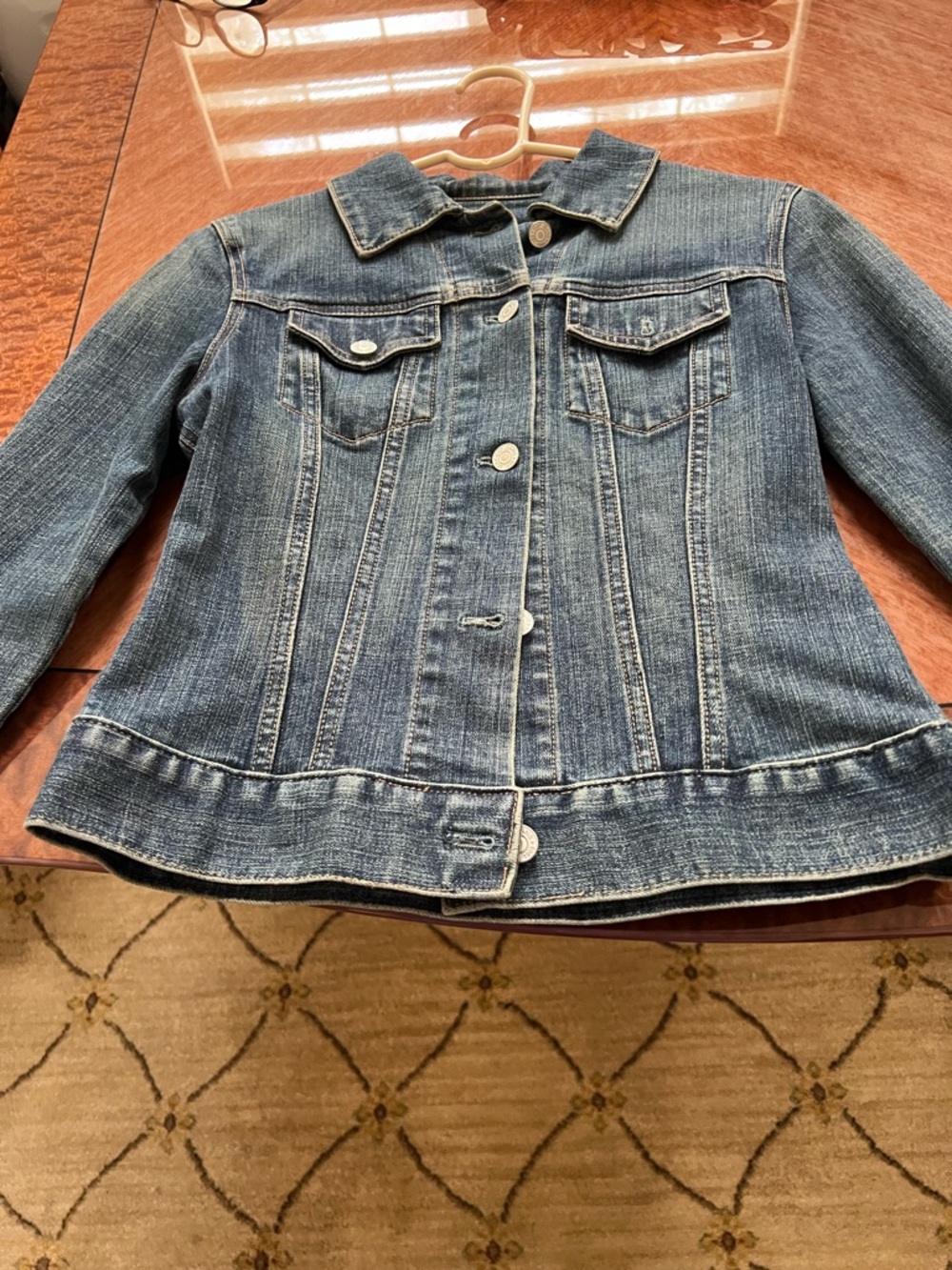 GAP Navy Stretch Denim Jacket